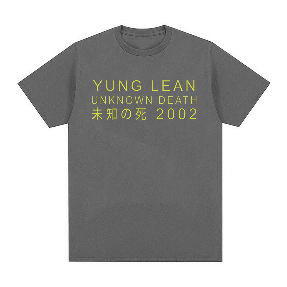 Yung Lean Unknown Death 2002 Album Tour T-Shirt Herren Damen Mode Lässige Kurzarm T-Shirts Unisex Hochwertiges Baumwoll-T-Shirt