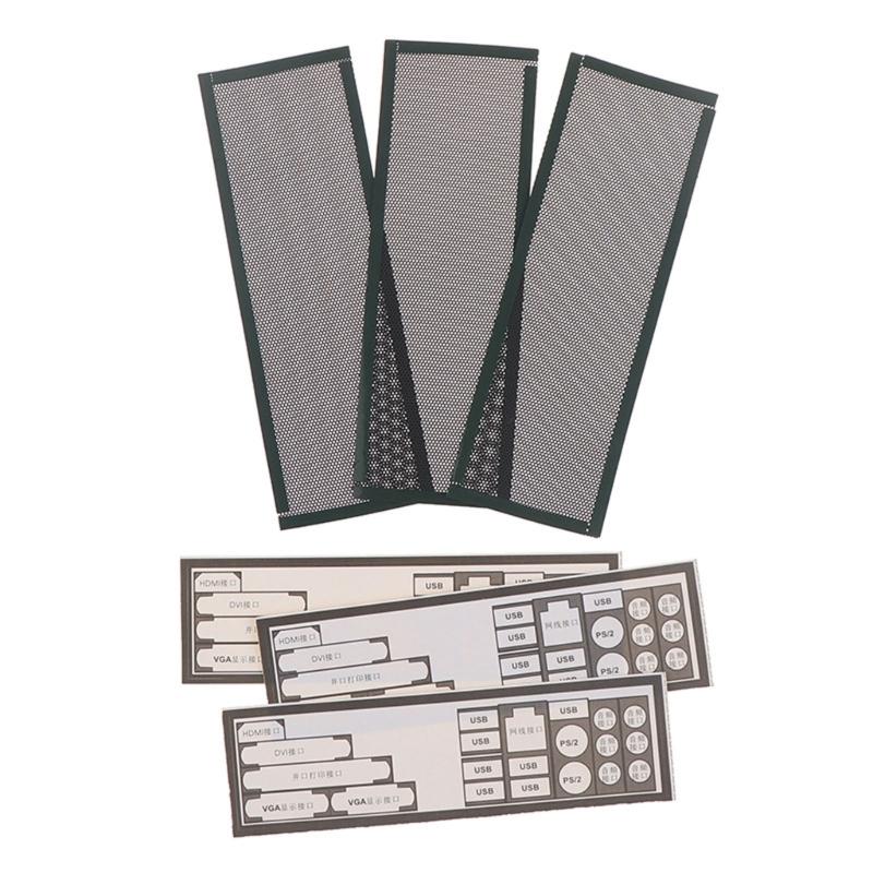 PVC Dust Filter Shield Back Plate For Computer Case Rear Panel Chassis Motherboard Protective Dust Prevention