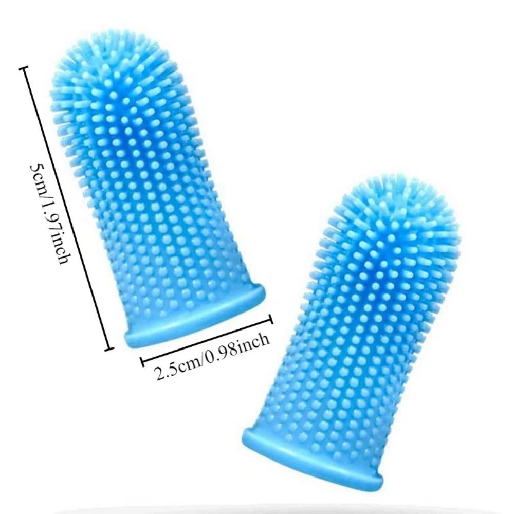 Super Soft Silicone Pet Finger Toothbrush For Dogs Cats Nontoxic Teeth Cleaning Breath Care Oral Hygiene Brush