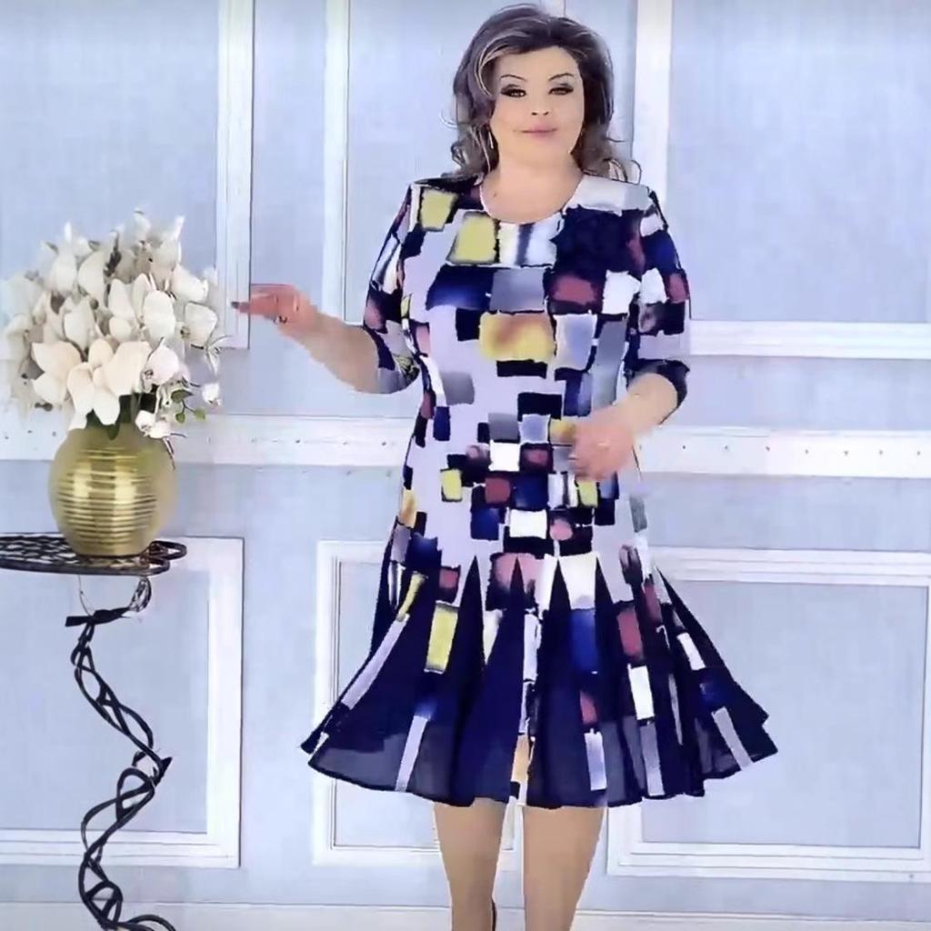 2025 European & American Print New Dress