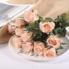 12 stuks kunstzijden bloemen, realistische rozen, nep rozenboeket met lange steel voor thuis, bruiloft, binnen en buiten, tafeldecoratie, feest
