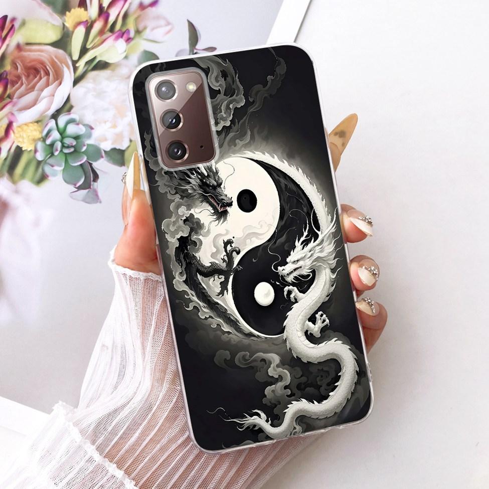 Clear For Samsung Galaxy Note20 5G Case Fashion Fashion Funny Cute Painted Cover For Samsung Note20 5G SM-N981B SM-N981W Casing
