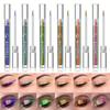 6 Kleuren Kameleon Eyeliner Stick Langhoudend Vloeibare Oogschaduw Waterdicht Dunne Stick Borstel Groen Blauw Eyeliner Hooggepigmenteerde Oogschaduw