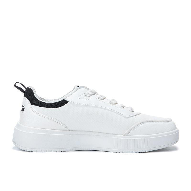 Erke Simple Comfortable Fashion Non-Slip Shock Absorbing Wear-Resistant Breathable Low-Top Sneakers Women sneakers White Black 12124201223