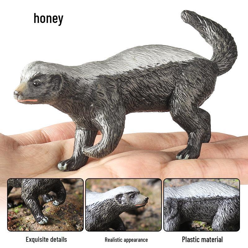 African Honey Badger and Eagle Animal Model Toy for Kids