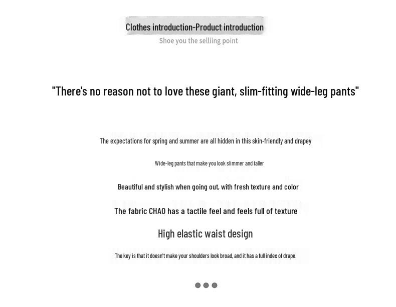 White Women's Wide-Leg Quick-Dry Ice Silk Pants