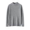 100 Pure Cashmere Shirt Men's Semi-turtleneck 7-pin Front and Back Needle Thickened Cashmere Knitted Sweater