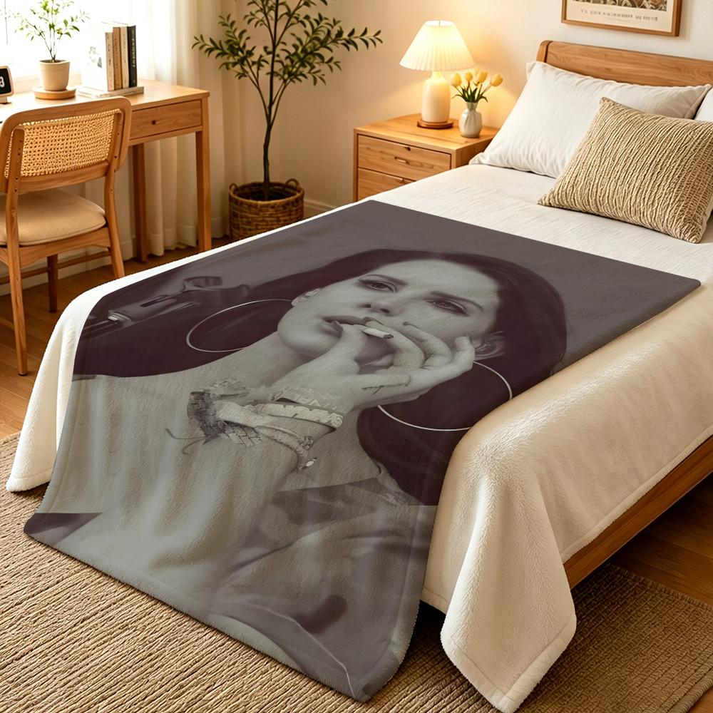 Musik L-Lana Del Rey Kuscheldecken Weiche Warme Flanelldecke Bettwäsche Für Bett Wohnzimmer Zuhause Sofa