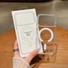 For IPhone17 Transparent Magnetic Case for Apple 16 Shockproof TPU Wireless Charging Case 15
