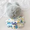 Japanese-style Outfit Set (yukata, Obi, and Fox Mask Set) for 10cm Plush Dolls - Blue. Perfect for Idol/fan Activities, Mascots, and K-pop Dolls.