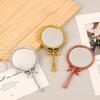 Portable Vintage Handheld Makeup Mirror Hand Hold Round Cosmetic Mirrors European Style Noble Ancient Court Mirror Beauty Tool