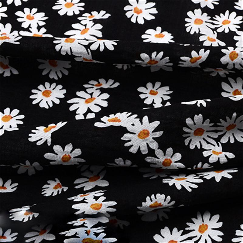 Summer Thin Cotton Cotton Dress Cheongsam Anti Mosquito Pants Fabric DIY Skirt Summer Skirts Cloth Printing Artificial