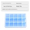 ZISIZ 15-Grid Silicone Ice Cube Tray with Lid