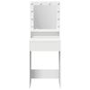 Makeup Table with Shelf White 50 x 41 x 135 cm Particleboard