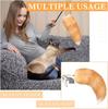 Echter Fuchsschwanz Schlüsselanhänger Wolfsschwanz Pelz Quaste Schönes Accessoire Länge 40 cm Autoschlüsselanhänger für Damen Ketten Geschenke