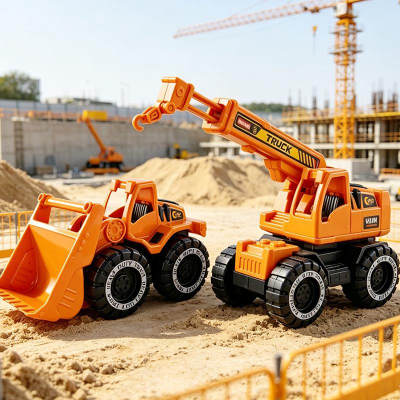 Inertial Driving Construction Truck Toy Beach Digger Bulldozer Tipper Early Education Construction Vehicles Toys Kids Toys
