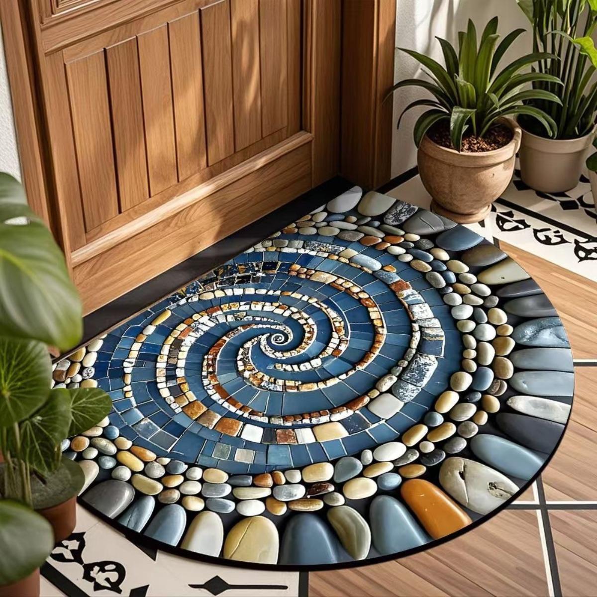 

Home Floor Mat, Foyer, Dirt Resistant, Foot Mat, Household Use, Absorbent, Anti Slip, Crystal Velvet, Carpet 40*60CM