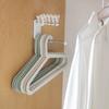 Clothes Hanger Wall Mounted Plastic Household Laundry Room Hanging Coat Drying Holder Stand Punch Free Organizer Hook