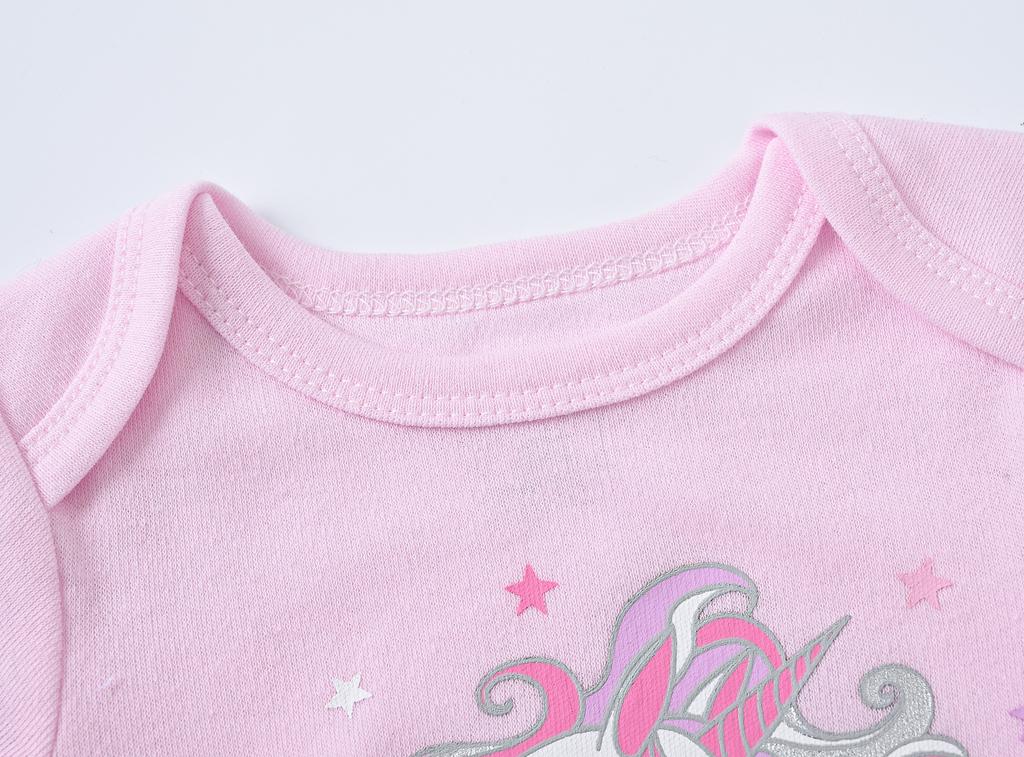 3 Items Baby Girls Clothes  Pour Nouveaux Cotton Short Sleeve Girl Bodysuit 0-12 Months Newborn Boys Clothing Toddler