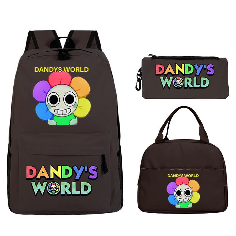 Sac d'étudiant Sac à crayons décontracté Sac à lunch Impression personnalisée Dandy'S World Around