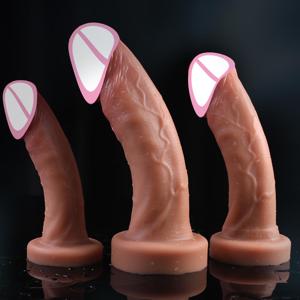 Big Glans Dildo Realistic Penis Soft Silicone Vagina Orgasm Anal With Huge Suction Cup Adults Toys Sex Toys For Women Man 18+