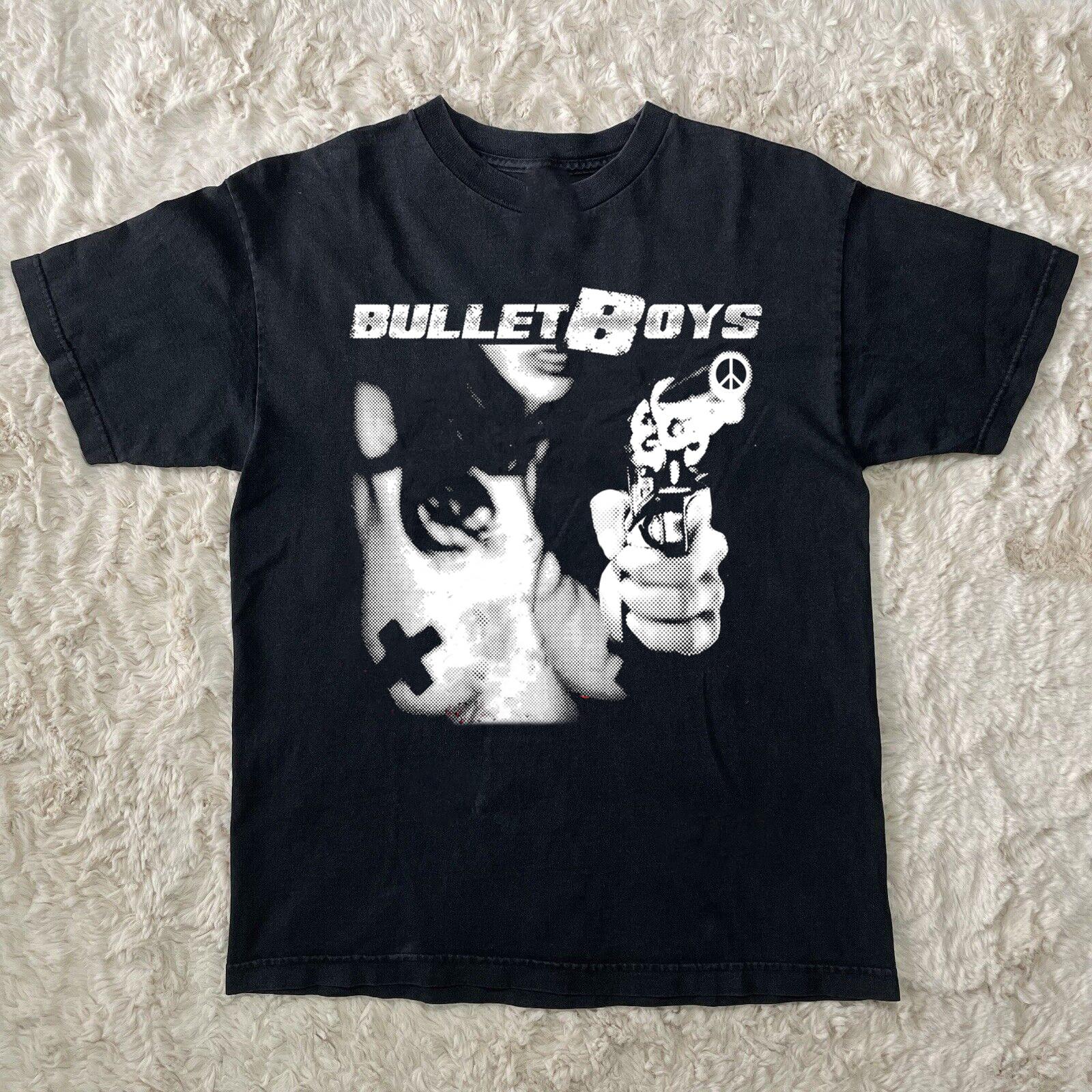 Rare BULLETBOYS Band Short Sleeve Black All Size Shirt XXXXL