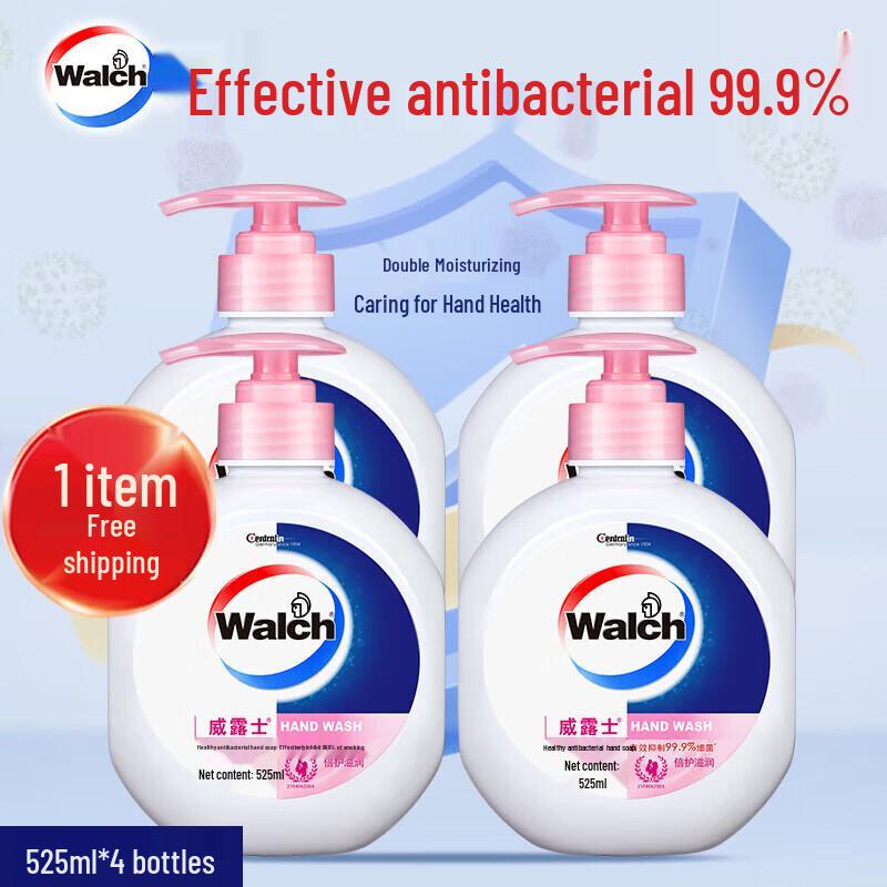 

Walch Double Protection Antibacterial Moisturizing Hand Wash (4x525ml)