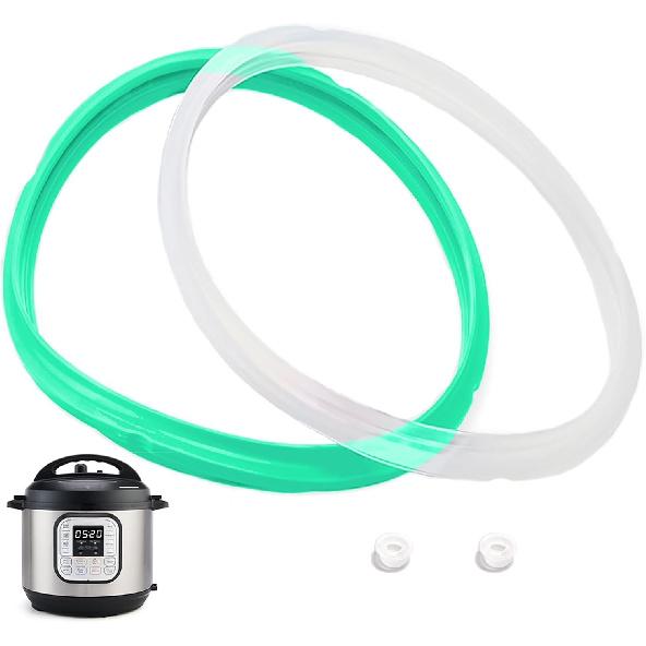 3 Pack Sealing Ring 6 Qt for tant Pot Sealing Rings Replacement for 5/6Qt tant Pot Seal, With 3 Float Valve Caps, Food-grade Silicone tapot Gasket