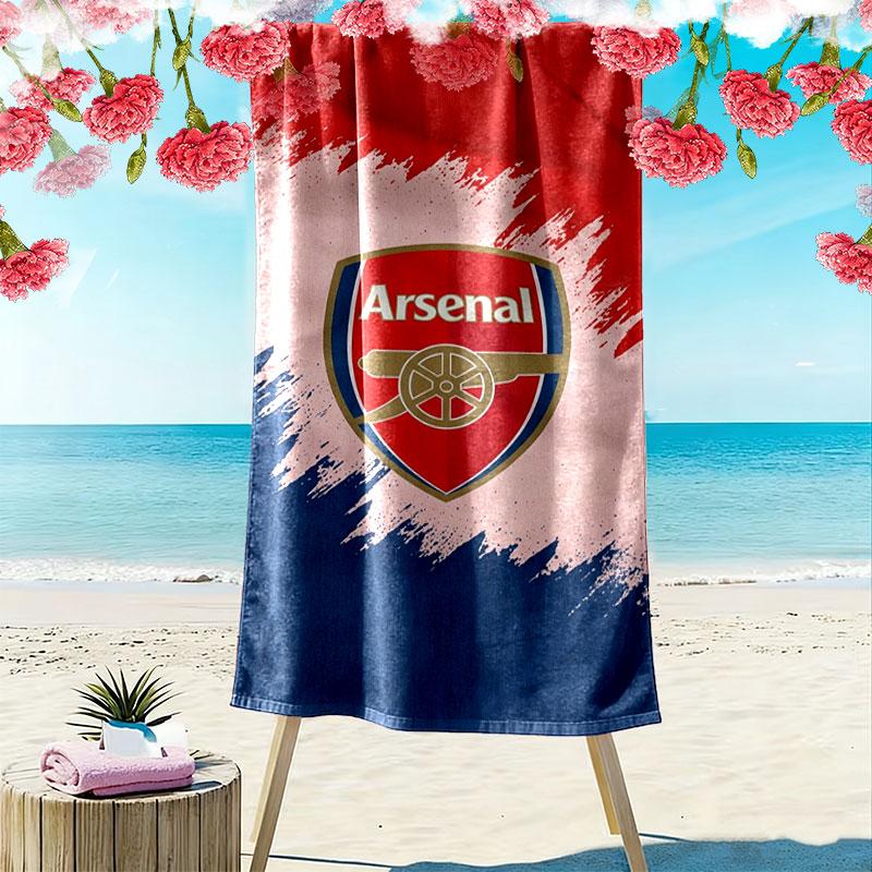 Arsenal F Print Beach Towel, Large Soft Quick Dry Towel for Beach Camping Swimming