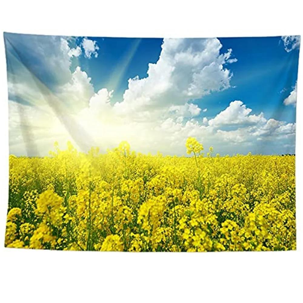 

Спальня Гостиная Гобелен Парк Цветы Природный Пейзаж Узор Модный Домашний Декор Гобелен 100x75cm