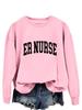 Spring-Fall ER Nurse Hoodie - Casual Round Neck Top