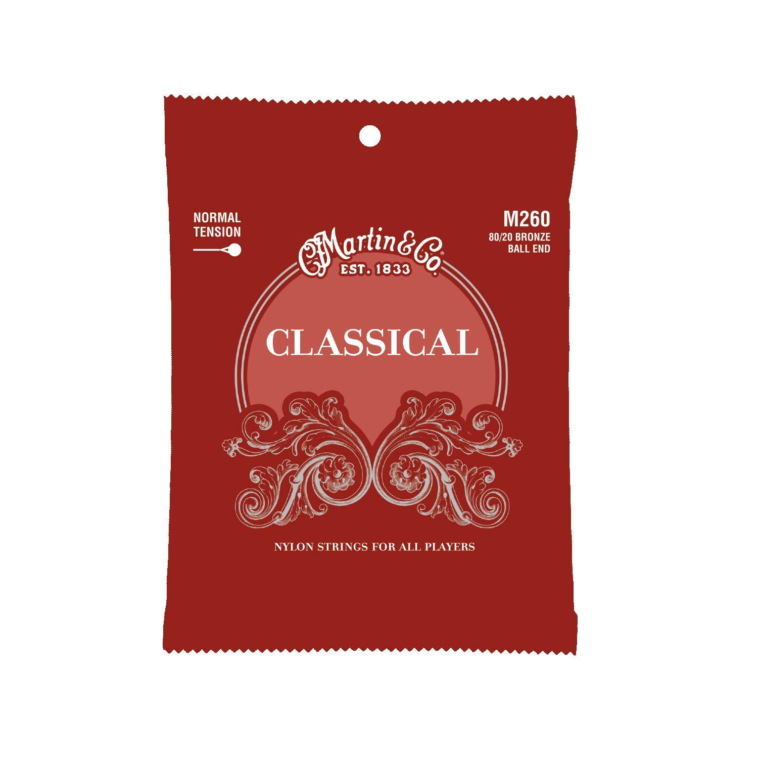 

MARTIN M260 Classical Bronze Normal Tension Classical Guitar Strings 80/20