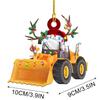 Christmas Tree Pendant Hanging Decoration Gift Personalized Fire Truck Vehicle Truck Boat Excavator Pendant