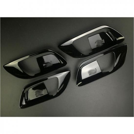 For Honda Fit Jazz GK5 2014-2020 Glossy Black Inner Door Handle Bowl Frame Trim