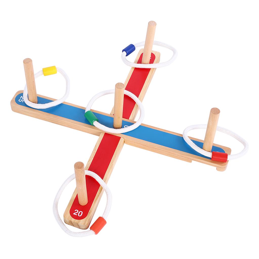 Ring Toss Hoopla Game Set Ferrule Throwing Game Party Game for Adults Kids