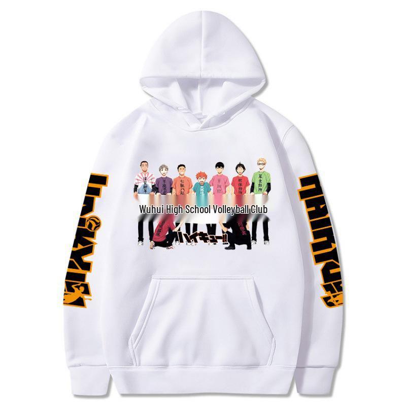 Haikyuu Anime Student Hoodie - Creative Japanese Sweatshirt