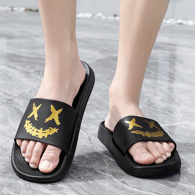 Men's Slippers Sandals Thick Bottom Unisex Soft and Comfortable Non-slip Indoor and Outdoor Shoes for Men Thick Bottom Bathroom