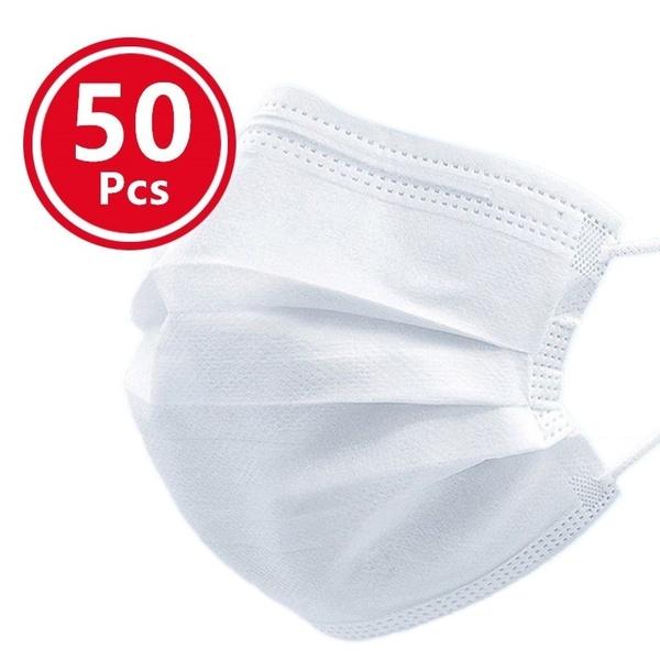 Buy Disposable Nonwoven Masks 50pcs White Masks at affordable prices