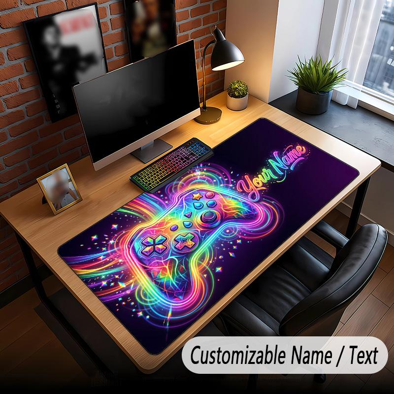 Fantasy Adventure Theme Custom Mouse Pad Personalized With Name Text Customized Desk Mat For Office Home Decor