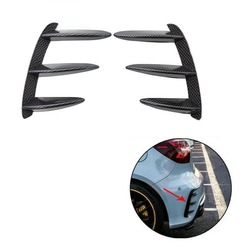 Car Rear Bumper Spoiler Side Canard Splitter Air Vent Cover For Mercedes Benz W176 A200 A250 A260 A45 2013-2018