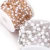 5Yards/Roll Copper Beads Chains Imitation Pearl Beads Chain For Jewelry Making DIY Bracelets Necklace Clothing Decor Accessories