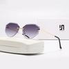 Uv400 Womens Polygon Sunglasses With Gray Lenses For Outdoor Sports And Fashion