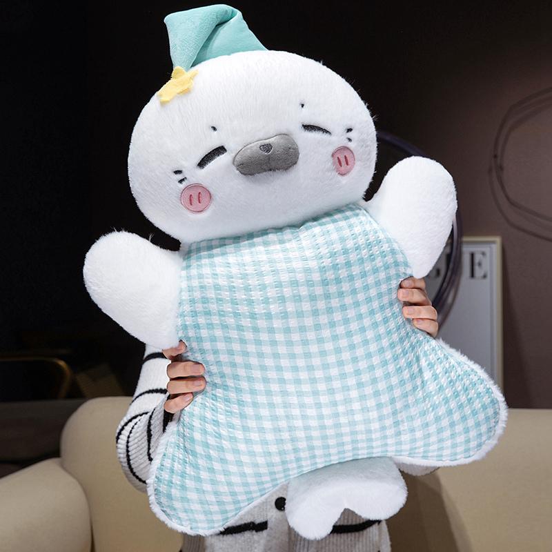 Cartoon Elephant Pig Cat Animal Comfort Rabbit Pillow Sleep Companion Toy Chair Cushion Pillow Birthday Gift