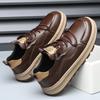 Fashion Fashion Casual Cow Leather Casual Sneakers for Men Spring Autumn New Designer Board Shoes Male Lace Solid Color Zapatos Hombre