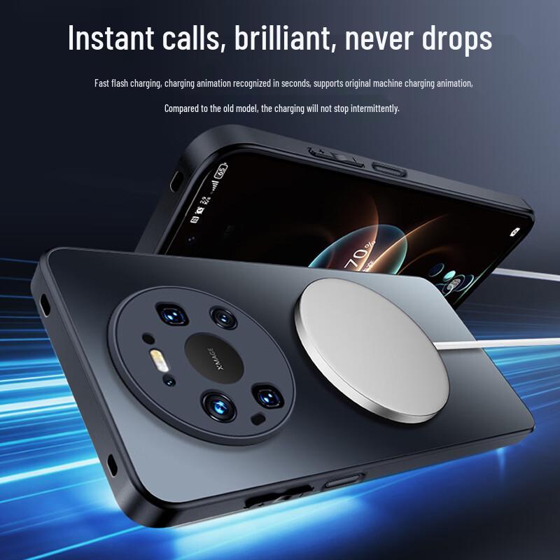 NEYAA Magnetic Ring Frosted Phone Case for Huawei Mate 80 Pro Max