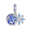 Christmas Original Copper Charms Snow Santa Claus Earrings Beads Fit Necklace Bracelets Diy Gifts Fine Jewelry