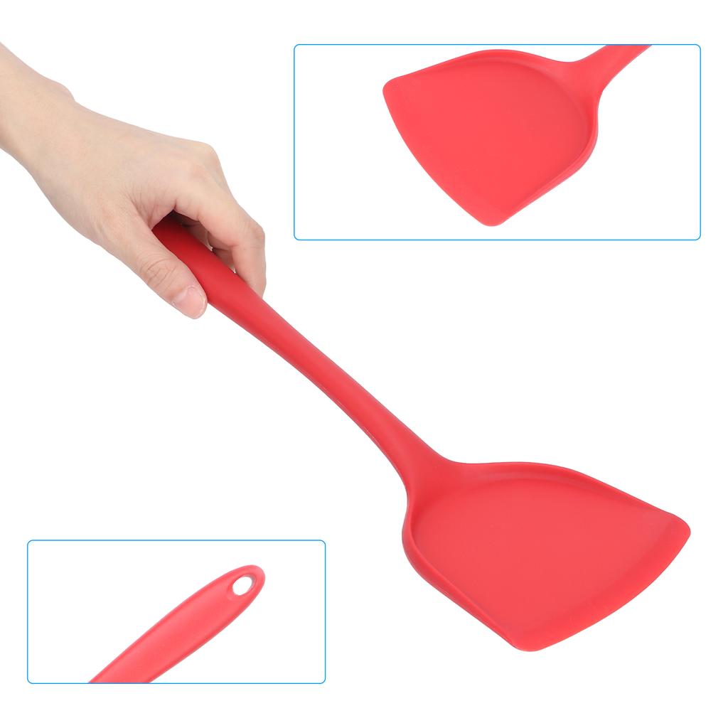 Multifunctional Silicone Wax Spatulas Reusable Red Waxing Sticks With Hanging Hole