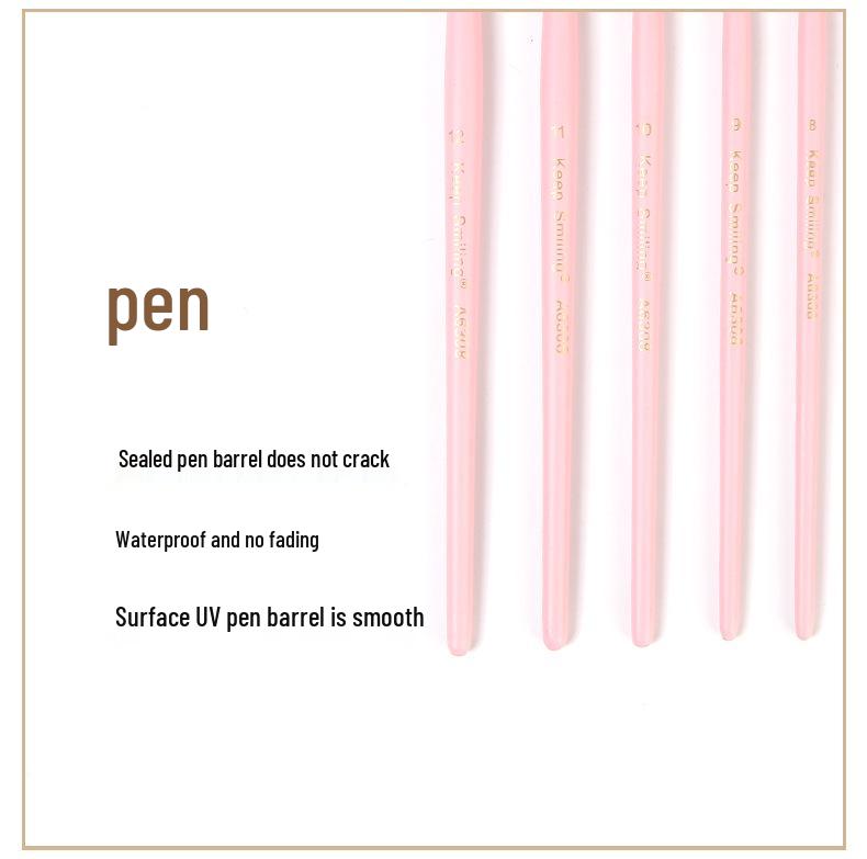 Huangshi 12-Piece Watercolor Nylon Paintbrush Set