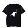 Womens Fun Harajuku Street Style Casual Tshirt Top with Crow Biting Knife PatternWomen Clothing Fashion Summer Streetwear Y2K