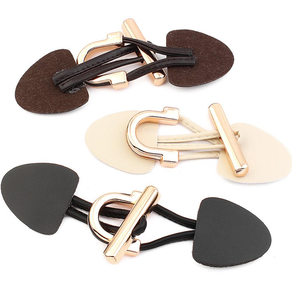 Hornstilsknappar Slitstarka Klädknappar för Kappa Klänning Midjeband Ersättningsspännen Dekorativa